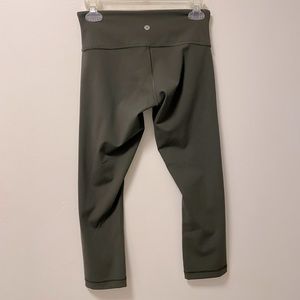Lululemon Wunder Under Leggings Dark Olive